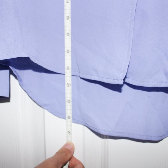 The Limited V-neck Blouse / Work Shirt - Purple - Picture 8 of 10